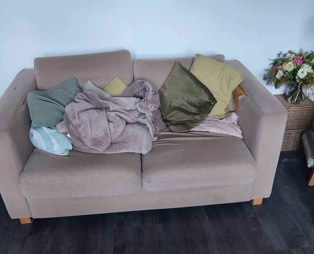 Sofa removal instructions